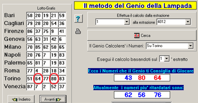 Lotto-Gratis colpito Ambo sulla ruota di Torino al primo colpo
